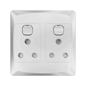 MES Socket Outlet Double 4x4