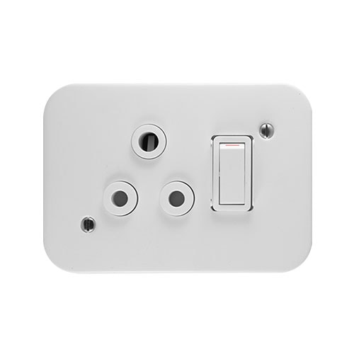 Crabtree Ind Socket Outlet Single 4x2