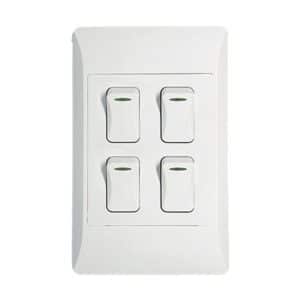 Condere 4 Lever 1 Way Switch 4x2
