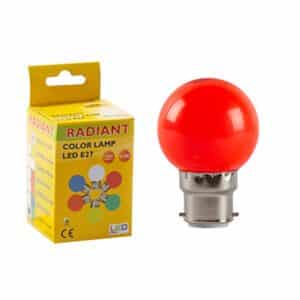 Golf 1 Watt B22(BC) Red LED Lamp