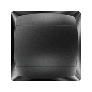 MES Blank Coverplate Black 4x4