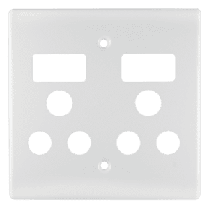 Crabtree D/Socket Outlet Gridplate 4x4