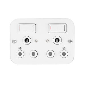 Crabtree Ind Socket Outlet Double 4x2