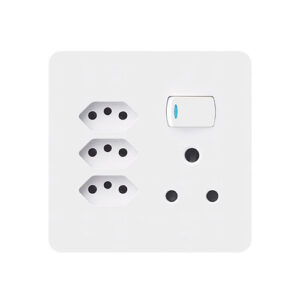 Chint Socket Outlet Single+3 x Euro 4x4