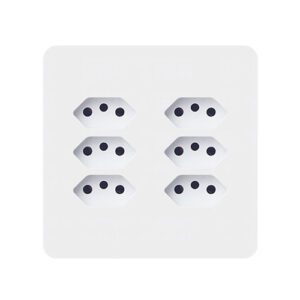 Chint Socket Outlet Multi 6 x Euro 4x4