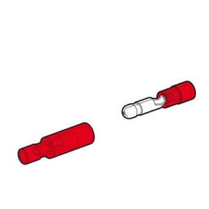 1ULM4+1ULF4 Terminal Bullet 4.0mm² Red 5pcs