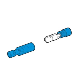 2ULM4+2ULF4 Terminal Bullet 4.0mm² Blue 5pcs