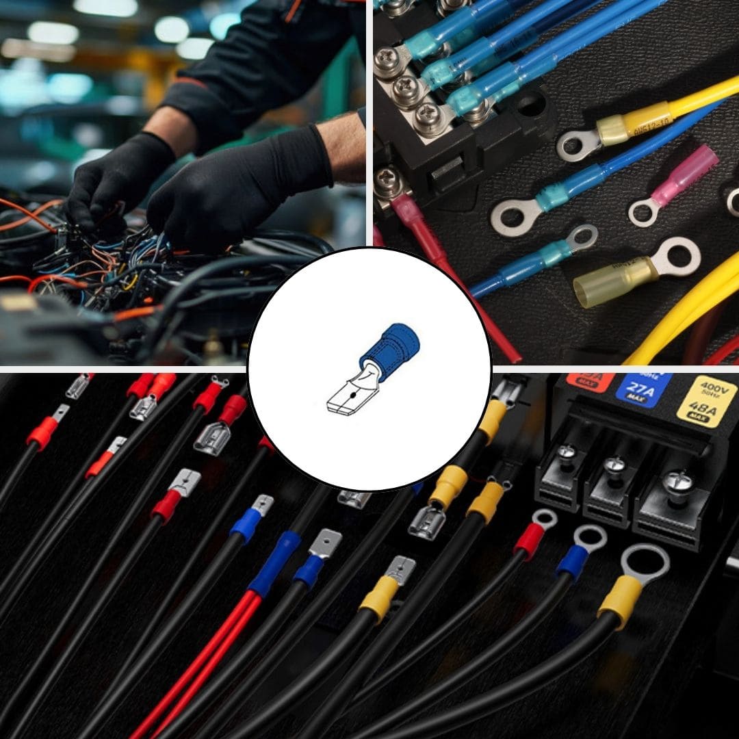 2DM4 Terminal Male Disconnect 4.8mm² Blue 5pcs 3 2DM Terminal Male Disconnect 6.4mm² Blue 5pcs