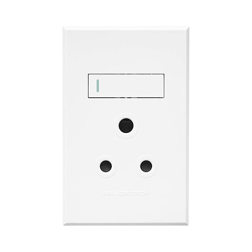 VETI3 Socket Outlet Single Vertical White 4x2 1 VETI3