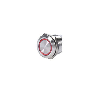 Push Button Weatherproof Round Illum.Red PTM/RTB IP65 2A 250V/12V