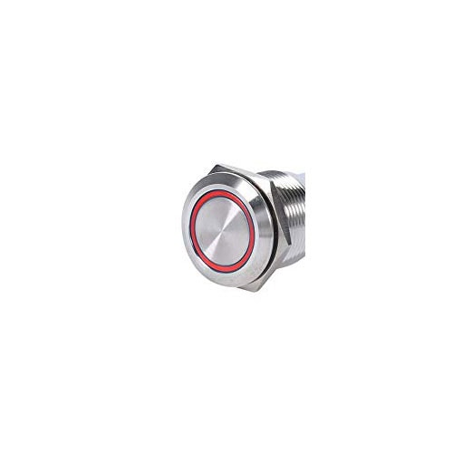Push Button Weatherproof Round Illum.Red PTM/RTB IP65 2A 250V/12V