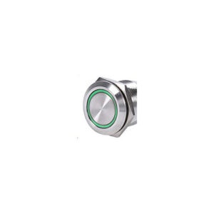 Push Button Weatherproof Round Illum.Green PTM/RTB IP65 2A 250V/12V