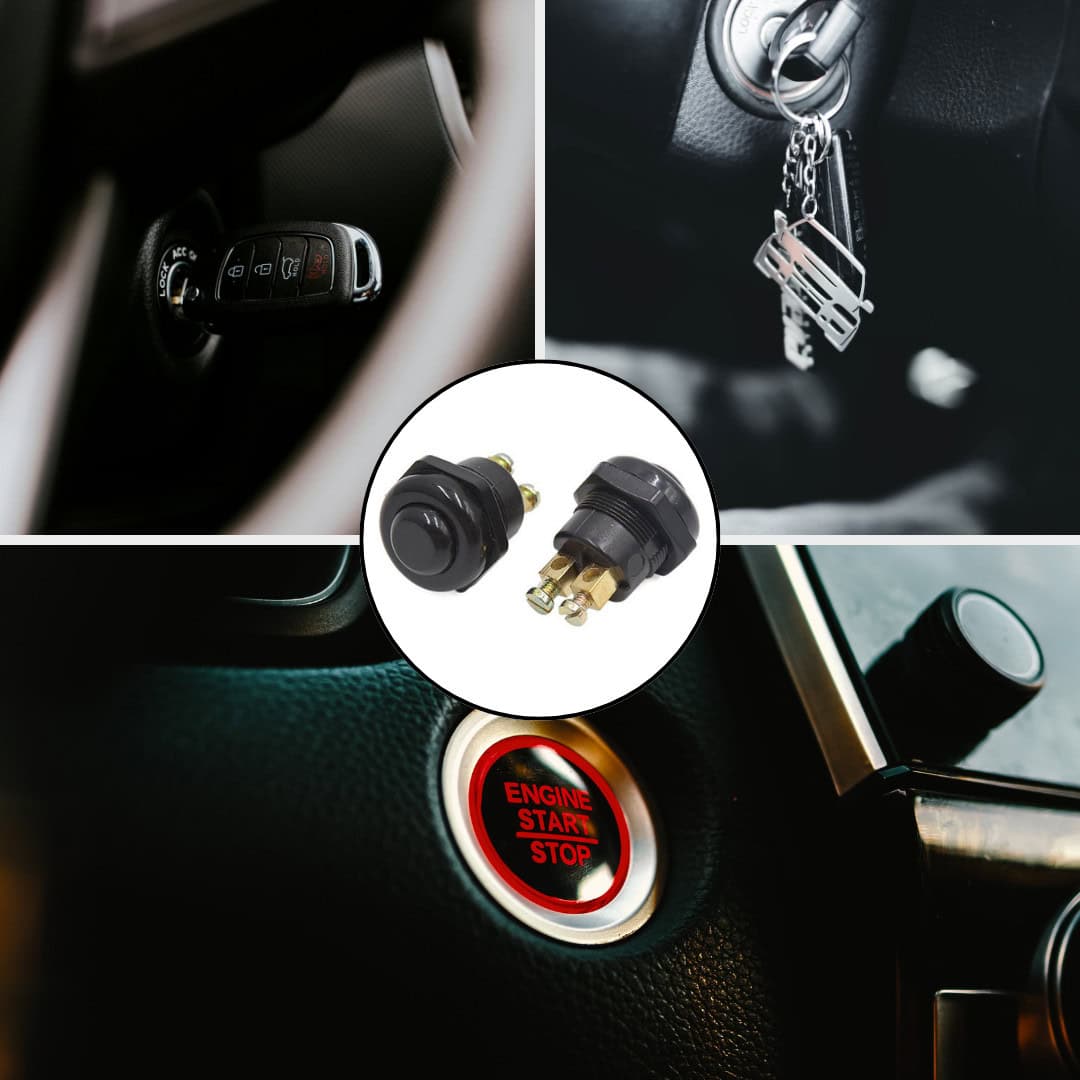 Push Button Ignition Round Black PTM/RTB 125A 12VDC 3 Push Button Ignition Round Black PTM/RTB 125A 12VDC