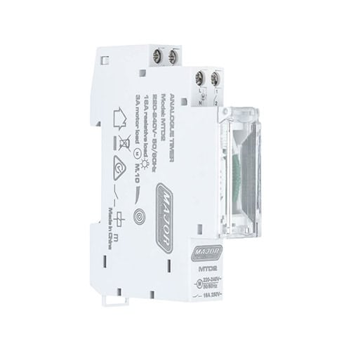 Timer Analogue Slimline Dinrail Major-Tech 3 Timer Analogue Slimline Dinrail Major-Tech